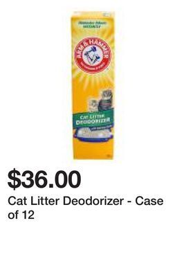 Dollarama Cat litter deodorizer - case of 12 offer
