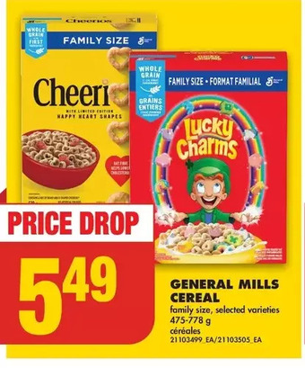 No Frills General mills cereal offer