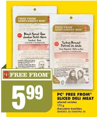 No Frills Pc free from sliced deli meat offer