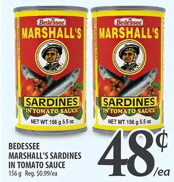 Al Premium Food Mart Bedessee marshall's sardines in tomato sauce offer