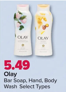 PharmaChoice OLAY Bar Soap, Hand, Body Wash Select Types offer