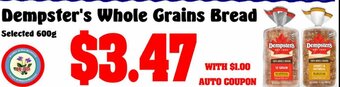 Dempster's Whole Grains Bread Selected 600g