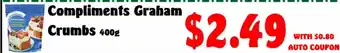 Compliments Graham Crumbs 400g