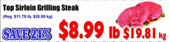 Co-op Atlantic Top Sirloin Grilling Steak offer