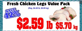 Co-op Atlantic Fresh Chicken Legs Value Pack offer