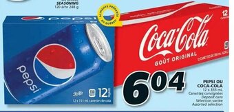 IGA PEPSI OU COCA-COLA 12 x 355 mL offer