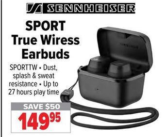 2001 Audio Video Sennheiser sport true wiress earbuds offer