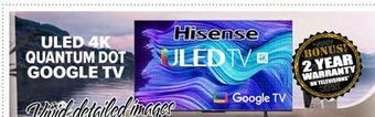 2001 Audio Video Hisense 55 uled 4k quantum dot google tv offer