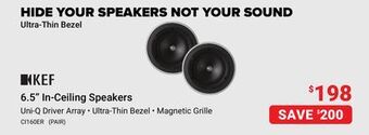 Visions Electronics Kef 6.5 in-ceiling speakers offer