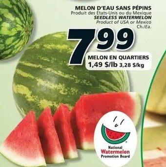 IGA MELON D'EAU SANS PÉPINS offer