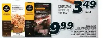 IGA EFFILOCHE DE CANARD CONFIT OR SAUCISSES DE CANARD offer