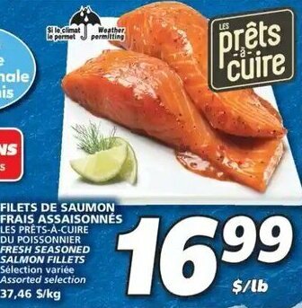 IGA FILETS DE SAUMON FRAIS ASSAISONNÉS offer