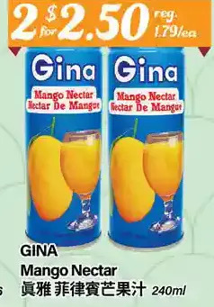 Btrust Supermarket Gina mango nectar offer