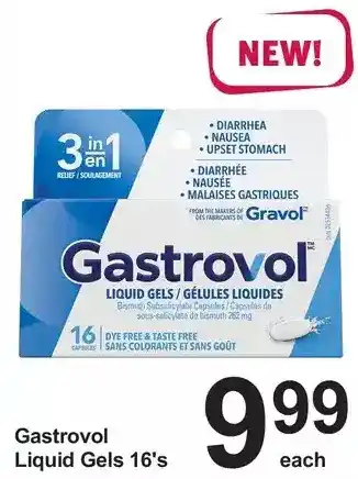 Pharmasave Gastrovol liquid gels offer