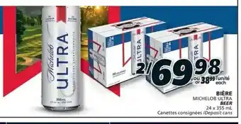 IGA BIÈRE MICHELOB ULTRA offer