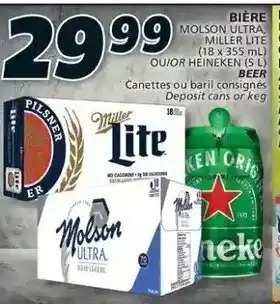 IGA BIÈRE MOLSON ULTRA offer