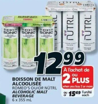 IGA BOISSON DE MALT ALCOOLISÉE offer