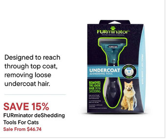 Petvalu FURminator deShedding Tools For Cats offer