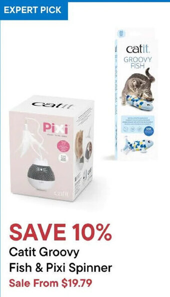 Petvalu Catit Groovy Fish & Pixi Spinner offer