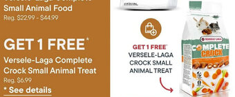 Petvalu Versele-Laga Complete Crock Small Animal Treat offer