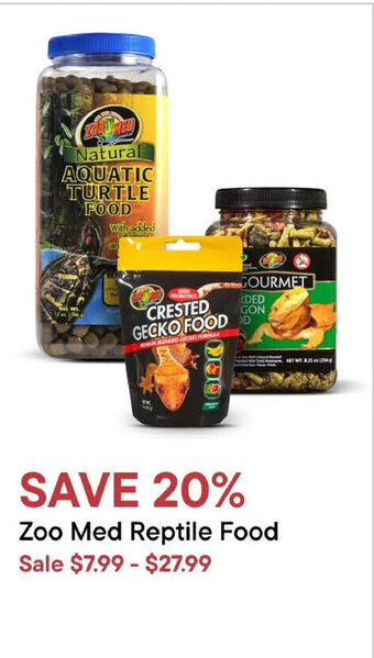 Petvalu Zoo Med Reptile Food offer