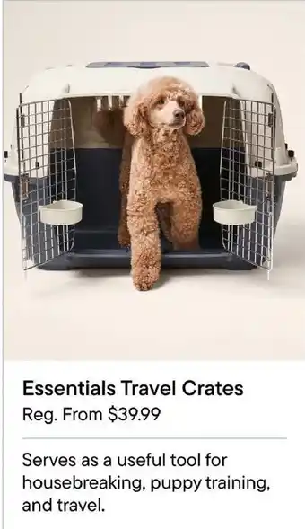 Petvalu Essentials Travel Crates offer