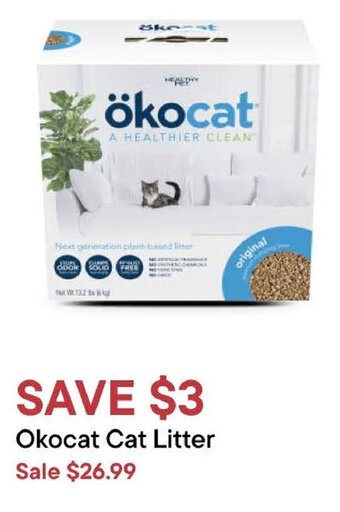 Petvalu Okocat Cat Litter offer