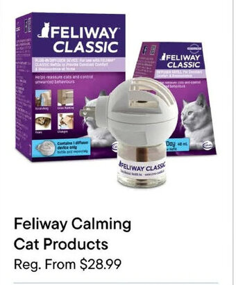 Petvalu Feliway Calming Cat Products offer