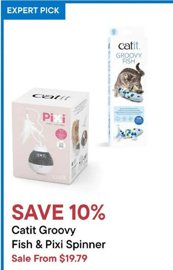 Petvalu Catit Groovy Fish & Pixi Spinner offer