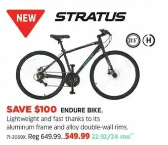 Canadian Tire STRATUS endure bike offer