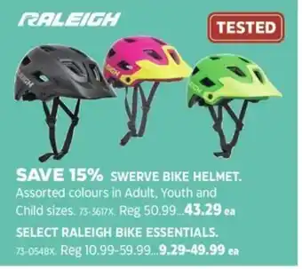 Canadian Tire Swerve bike helmet offer