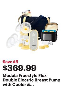 Best Buy Medela freestyle flex double electric breast pump with cooler & carry bag offer