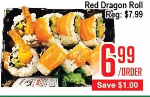 Skyland Foodmart Red dragon roll offer