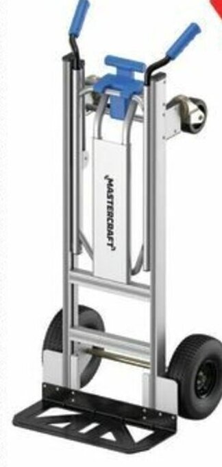 Canadian Tire 2-in-1 ALUMINUM HAND TRUCK .Up to 600-lb capacity in 2-wheel truck position or up to 800lbs in 4-wheel cart position. offer