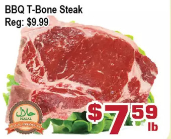 Top Food Supermarket Bbq t-bone steak offer