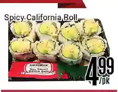 Nations Fresh Foods Spicy california roll offer
