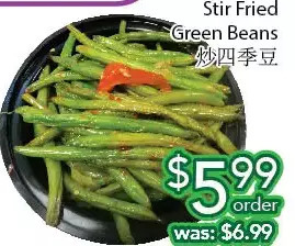 Ample Food Market Stir fried green beans offer