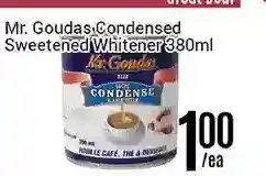 Nations Fresh Foods Mr. goudas condensed sweetened whitener offer