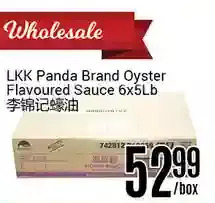 Nations Fresh Foods Lkk panda brand oyster flavoured sauce offer