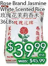 Ample Food Market Rose brand jasmine white scented rice offer