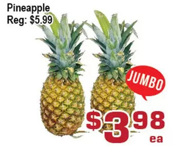 Top Food Supermarket Pineapple offer