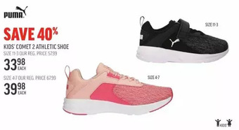Sport Chek Puma kids' comet 2 athletic shoe offer