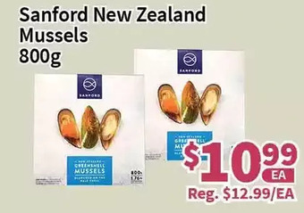 Blue Sky Supermarket Sanford new zealand mussels offer
