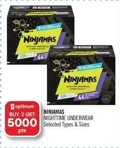 Shoppers Drug Mart NINJAMAS NIGHTTIME UNDERWEAR offer