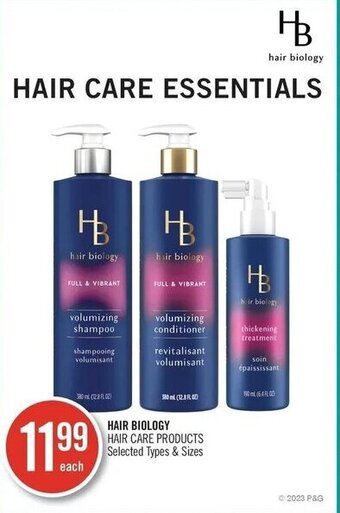 Shoppers Drug Mart HAIR BIOLOGY HAIR CARE PRODUCTS offer