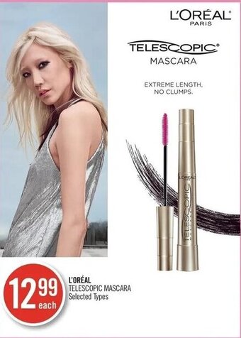 Shoppers Drug Mart L'ORÉAL TELESCOPIC MASCARA offer
