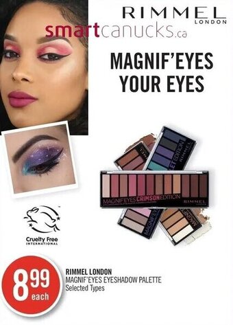 Shoppers Drug Mart RIMMEL LONDON MAGNIF'EYES EYESHADOW PALETTE offer
