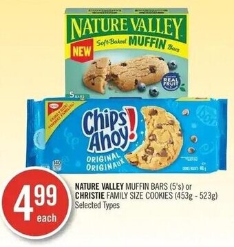 Shoppers Drug Mart NATURE VALLEY MUFFIN BARS (5's) or CHRISTIE FAMILY SIZE COOKIES (453g-523g) offer