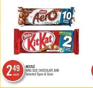 Shoppers Drug Mart NESTLE KING SIZE CHOCOLATE BAR offer