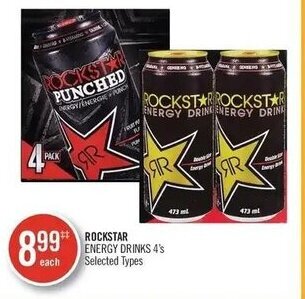 Shoppers Drug Mart ROCKSTAR ENERGY DRINKS 4's offer